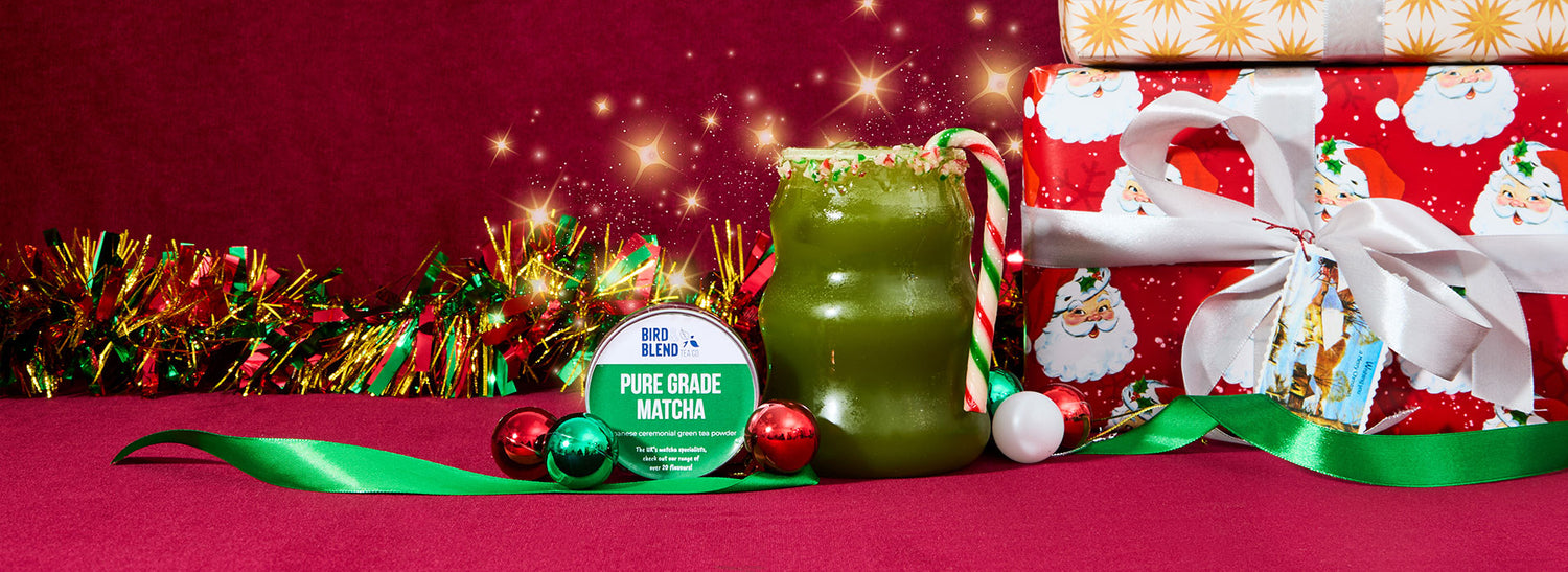 Matcha Grinch Refresher Christmas Mocktail