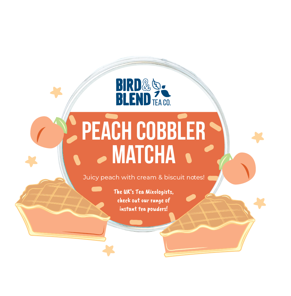 peach cobbler matcha flavour