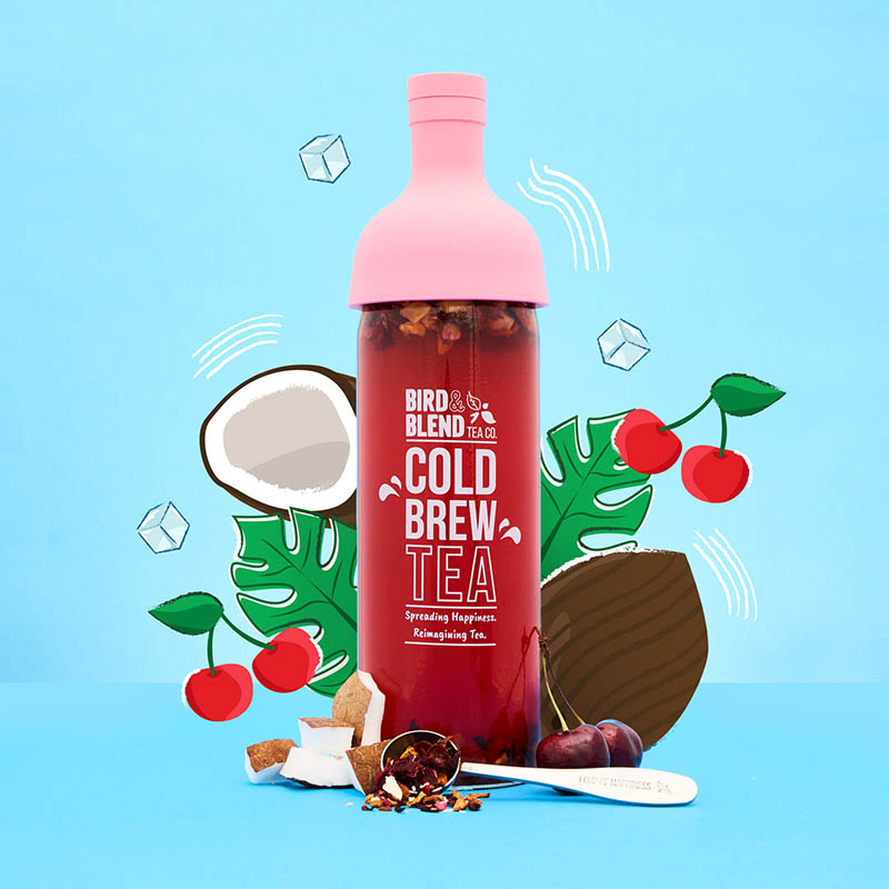 cherry coconut bliss cold brew tea flavours