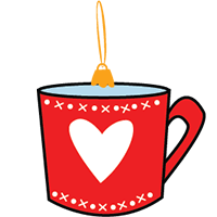 christmas cup of hot tea