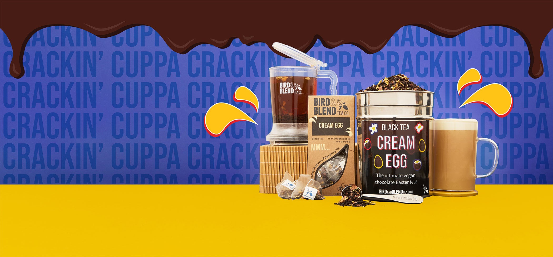 cream egg tea easter collection