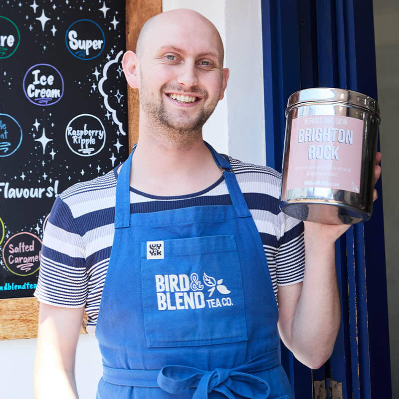 danni with brighton rock tea