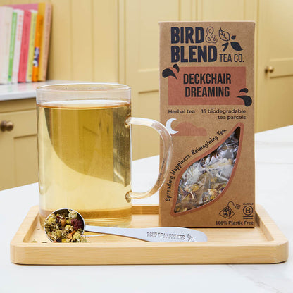 deckchair dreaming tea bag gift wellness