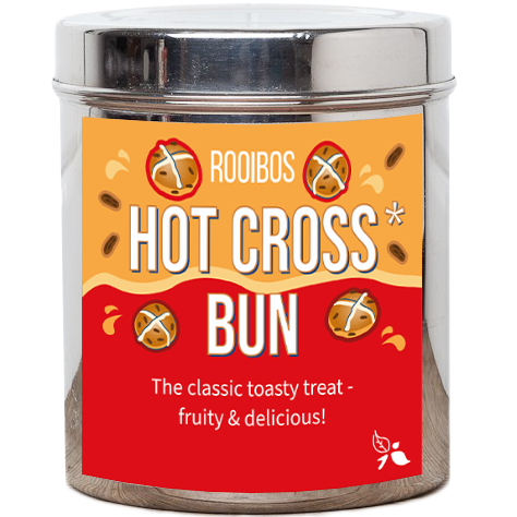 hot cross bun tea tin