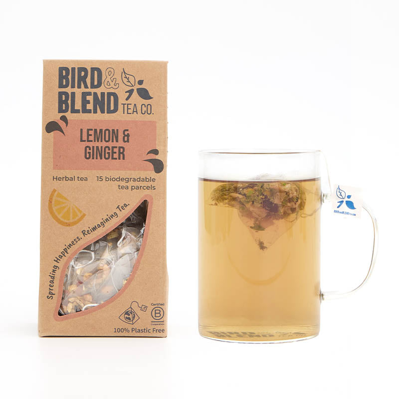 lemon and ginger tea bag gift