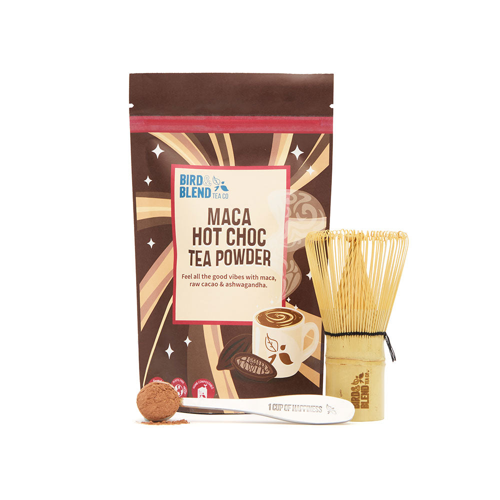 maca hot chocolate tea powder kit