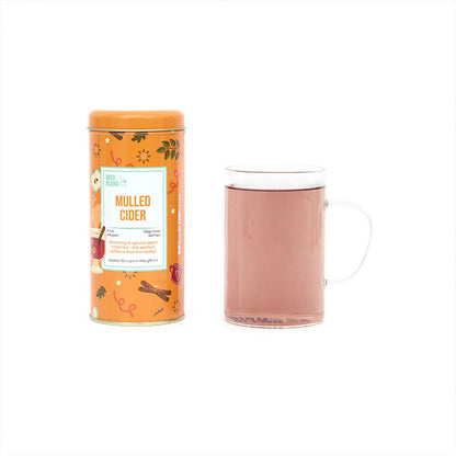 mulled cider tea tin with mug