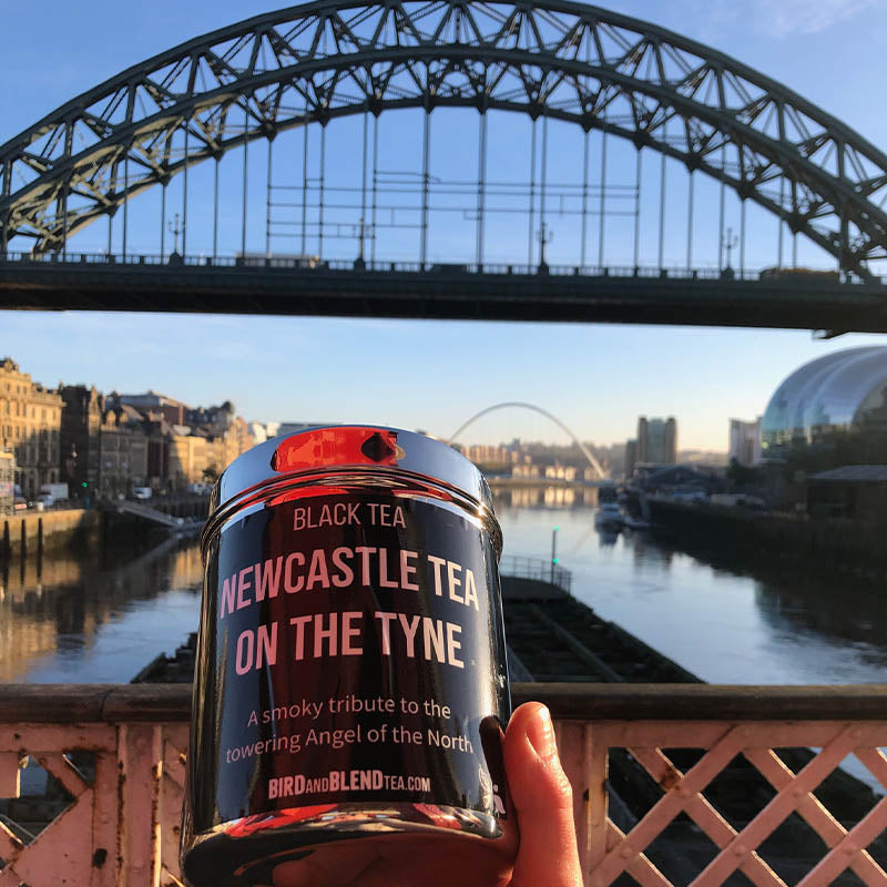 newcastle tea tin in town