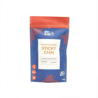 salted caramel sticky chai pouch