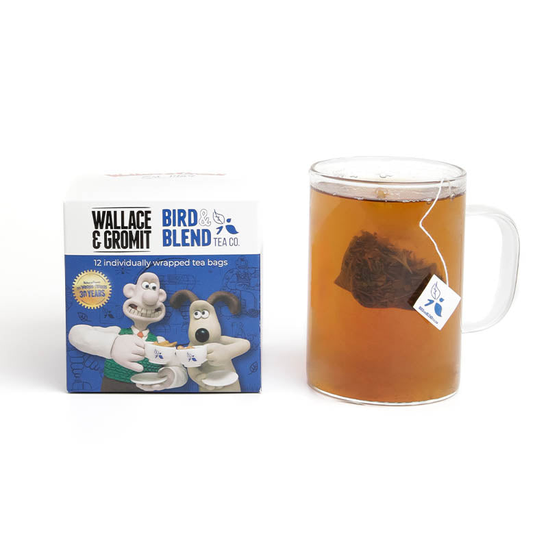 wallace &amp; gromit tea cube with hot tea