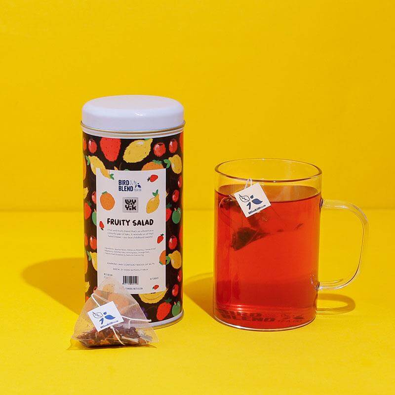 lucy and yak fruit salad tea bag tin